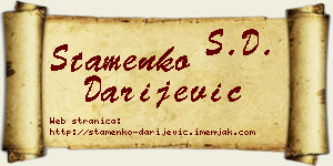 Stamenko Darijević vizit kartica